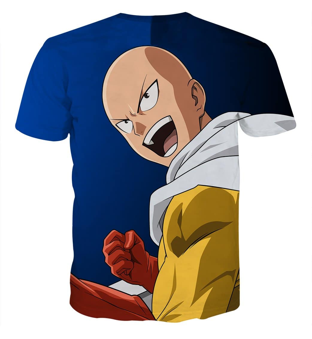 One-Punch Man Funny Hilarious Saitama Bald Hero T-Shirt - JustAnimeThings