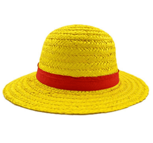 One Piece Luffy Straw Hat Pirates King Cosplay Yellow Beach Cap - Konoha Stuff
