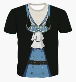 One Piece Sabo Black Outfit Costume Skin 3D Cosplay T-shirt - Konoha Stuff - 1
