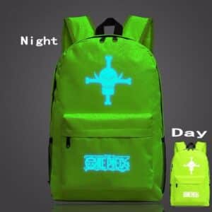 One Piece Symbol Green Forest Luminous School Trendy Design Backpack - Konoha Stuff