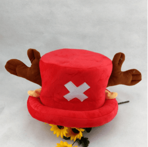 One Piece Tony Tony Chopper Cosplay Red Reindeer Beanie Hat - Konoha Stuff - 1