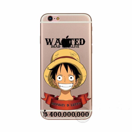One Piece Wanted Monkey D.Luffy Cool TPU Case Apple iPhone 5 6 7 S - Konoha Stuff