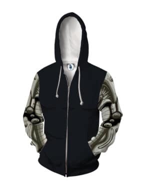 One Punch Man Genos 2nd Gear Body Suit Cosplay Zip Up Hoodie