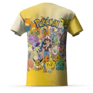 Pokemon GO Ash Carrying Misty Gentle Types of Pokemon Characters T-shirt