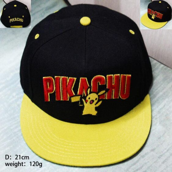 Pokémon Cartoon Pikachu Hip Hop Baseball Hat Cap Snapback - Konoha Stuff