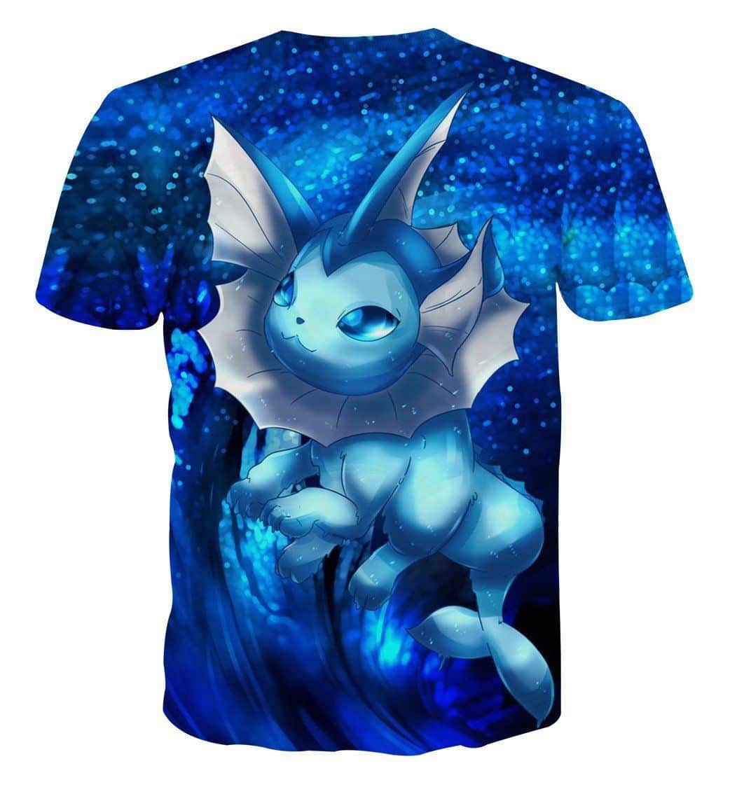 Pokemon Eevee Water Evolution Vaporeon Cute Vibrant Style T-Shirt
