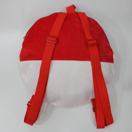 Pokemon GO Pokeball Design Red Plush Trendy Cute School Bag Backpack - Konoha Stuff - 2