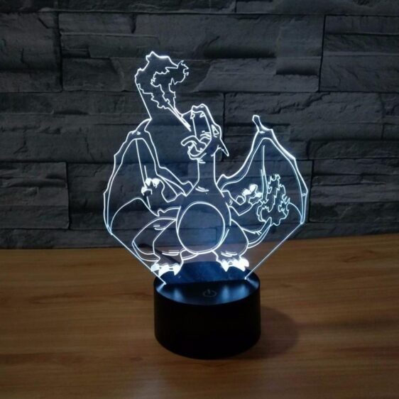 Pokemon GO Charizard Fire Breath Color Changing 3D Illusion Acrylic Lamp - Konoha Stuff