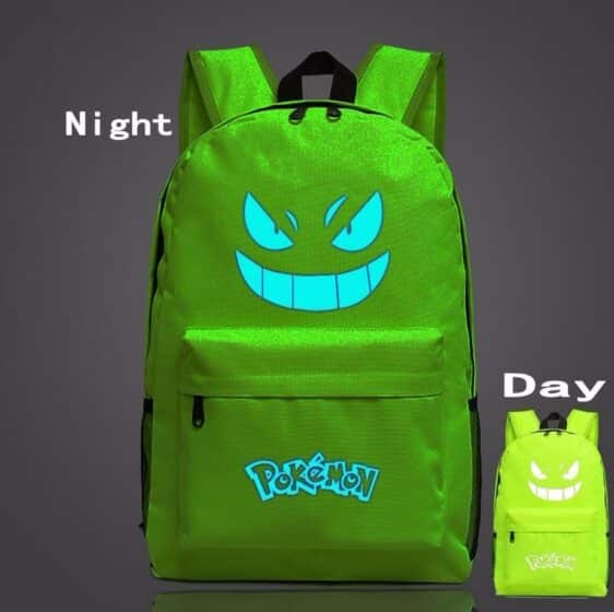 Pokemon GO Gengar Poison Type Green Shade School Bag Backpack - Konoha Stuff