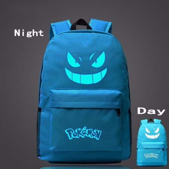 Pokemon GO Gengar Poison Type Light Blue Shade School Bag Backpack - Konoha Stuff