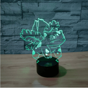 Pokemon GO Ivysaur Evolution Floral Color Changing 3D Illusion Acrylic Lamp - Konoha Stuff
