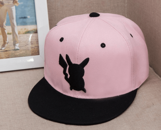 Pokemon GO Pikachu Embroidery Cool Pink Hip Hop Hat Cap Snapback - Konoha Stuff