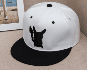 Pokemon GO Pikachu Embroidery Cool White Hip Hop Hat Cap Snapback - Konoha Stuff