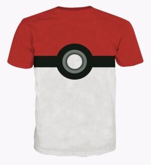 Pokemon GO Pokemon Ball Symbol Red White Dope Cartoon T-shirt - Konoha Stuff - 2