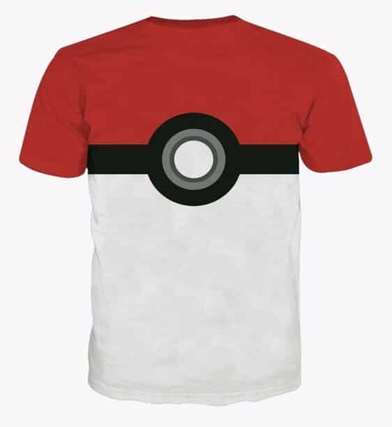 Pokemon GO Pokemon Ball Symbol Red White Dope Cartoon T-shirt - Konoha Stuff - 2
