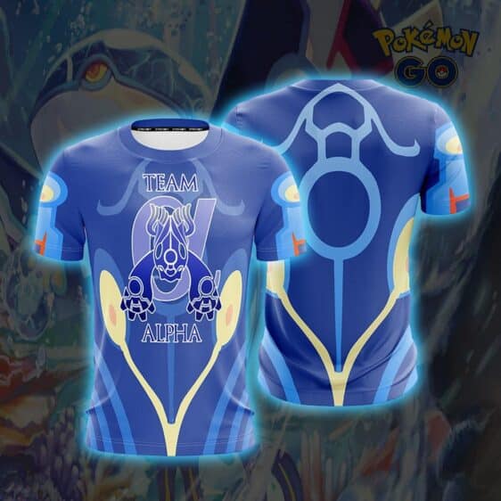 Pokemon Team Alpha Legendary Kyogre Blue T-Shirt