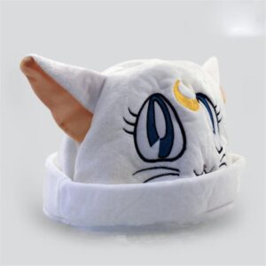 Sailor Moon Luna Cat Symbol Chibi Eye Cute Design  Beanie Hat - Konoha Stuff - 2