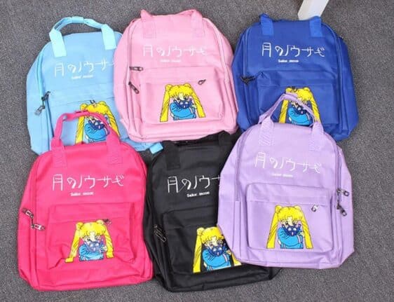 Sailor Moon Usagi Tsukino Lovely Cat Luna Candy Colorful Trendy Backpack - Konoha Stuff - 7