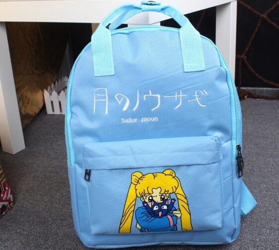 Sailor Moon Usagi Tsukino Lovely Cat Luna Candy Colorful Trendy Backpack - Konoha Stuff - 4