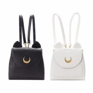 Sailor Moon Usagi Tsukino Luna Crescent Symbol Trendy Design Bag Backpack - Konoha Stuff - 1