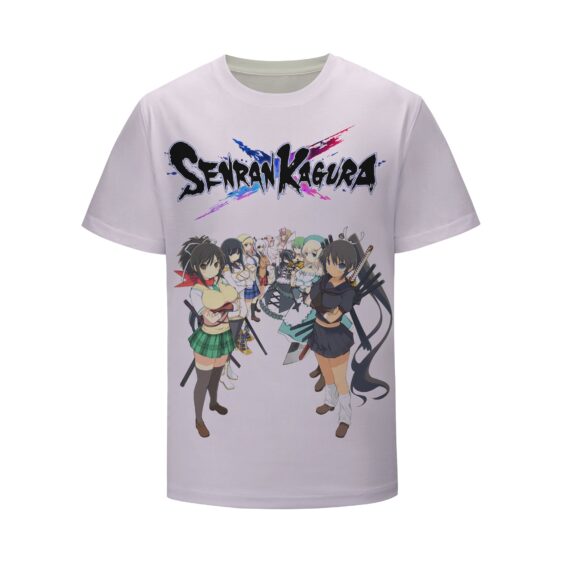 Senran Kagura Anime Skilled Female Shinobi Group T-Shirt
