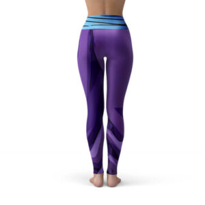 Son Gohan Purple Black Waist Fitness Gym Compression Leggings Tights
