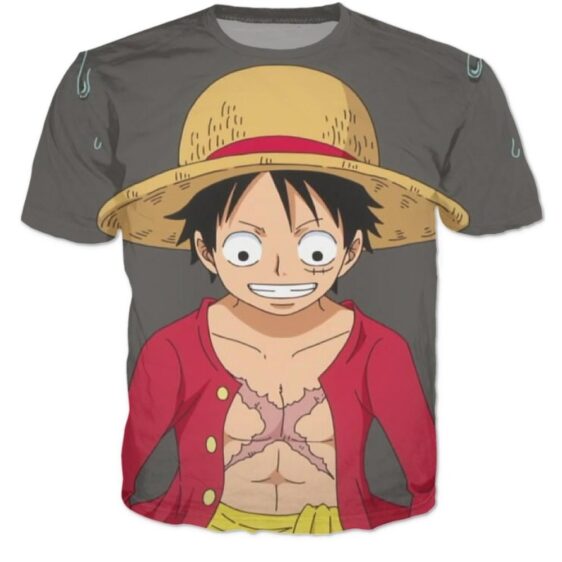 Straw Hat Monkey D. Luffy One Piece Casual Cool Anime 3D T-shirt - Konoha Stuff