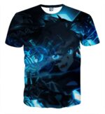 Sword Art Online Kirito Battle Cry Magnificent Blue T-Shirt