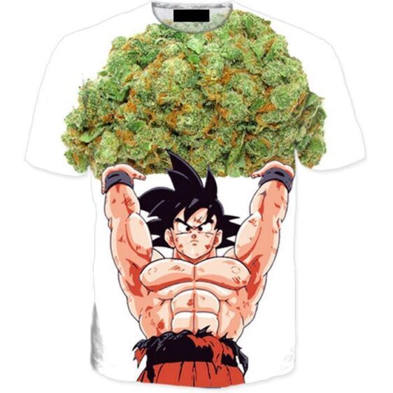 Dragon Ball Goku Ganja Weed Marijuana Spirit Bomb T-Shirt - Saiyan Stuff