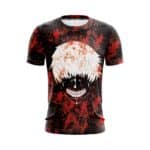 Tokyo Ghoul Kaneki Ken Ghoul Mask Red Blood Stained T-Shirt