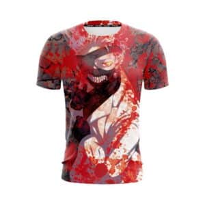 Tokyo Ghoul Kaneki Ken With Eyepatch And Bloodstains T-Shirt