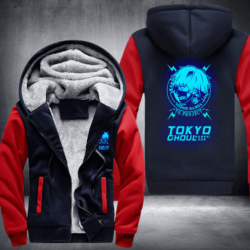 Tokyo Ghoul Kaneki Ken Zipper Cosplay Fashion Luminous Hooded Jacket - Konoha Stuff