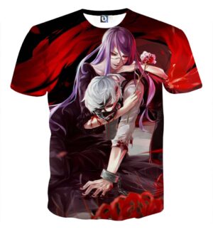 Tokyo Ghoul Rize Kamishiro Binge Eater Slave Kaneki T-Shirt