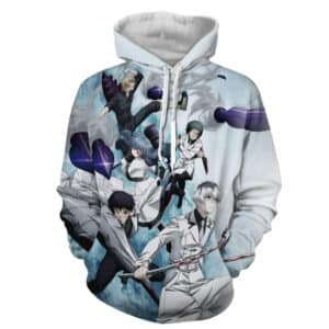 Tokyo Ghoul The Quinx Squad Ghoul Investigator Blue Hoodie