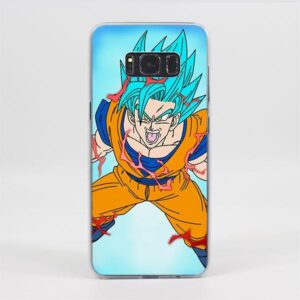 DBS Angry Rage Son Goku Blue Samsung Galaxy Note S Series Case