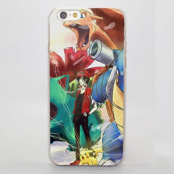 Pokemon Pikachu Charizard Blastoise Ash Chic iPhone Case