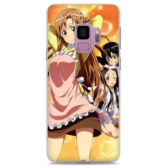 Sword Art Online Kirito Asuna Yui Adorable Samsung Galaxy Note S Series Case
