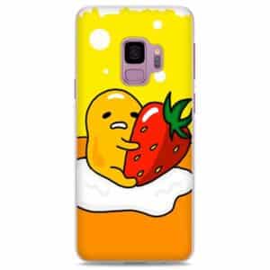 Gudetama Lazy Egg Strawberry Hug Samsung Galaxy Note S Series Case