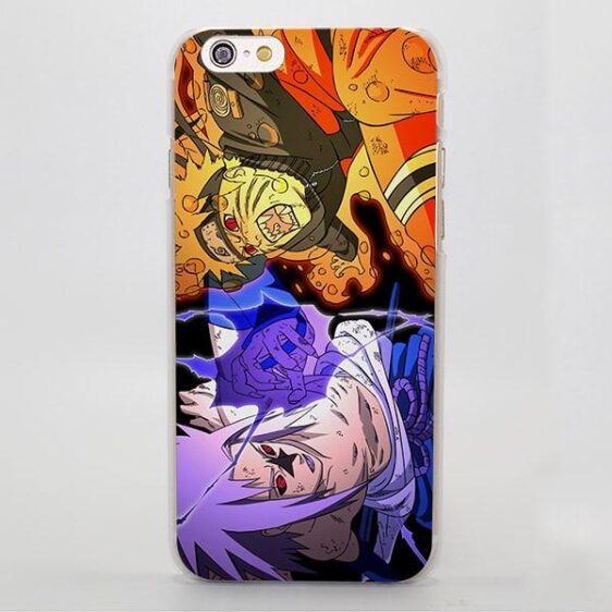 Anime Naruto Sasuke Battle Vibrant Fashionable iPhone Case