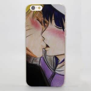 Naruto Love Hinata Kissing Romantic Design iPhone Case