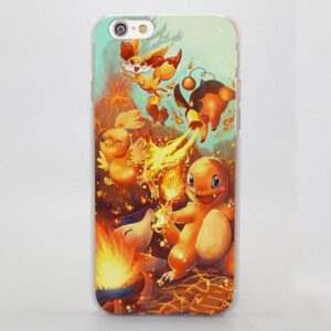 Pokemon The Fire Starters Flaming Adorable iPhone Case