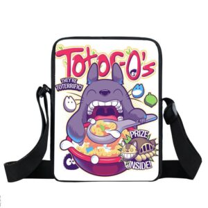 Adorable Totoro Eating Appetite Fan Art Cross Body Bag