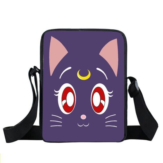 Sailor Moon Luna's Full Face Image Design Cross Body Bag