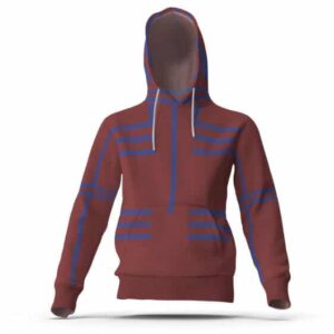 Akaza Thick Blue Lines Body Tattoo Pattern Hoodie