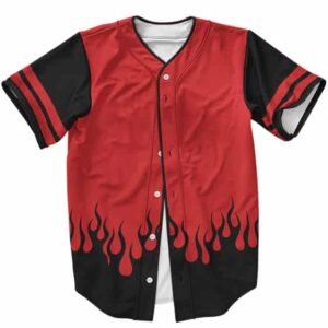Minato Namikaze Red Hokage Coat Cosplay Baseball Shirt
