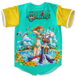 One Piece Nami Art Design Fashionable Baseball Jersey