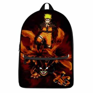 Badass Naruto & Nine-Tail Demon Fox Kurama Knapsack Bag