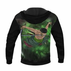 Badass Roronoa Zoro Three Swords Style Pullover Hoodie