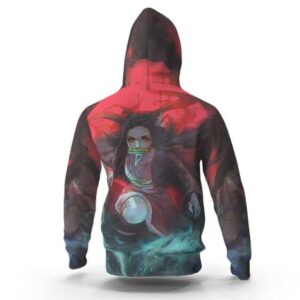 Blood Demon Nezuko Kamado Fan Art Design Hoodie