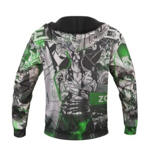 Bruised & Bloody Roronoa Zoro Comic Art Dope One Piece Hoodie